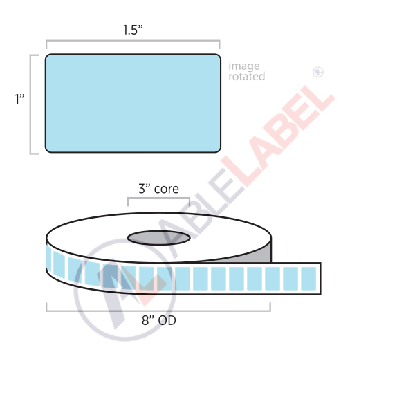 Direct Thermal Color Paper Labels | Able Label | 1.5