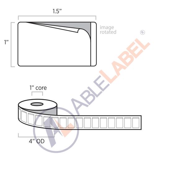 Piggyback Paper Labels | Direct Thermal | Able Label | 1.5