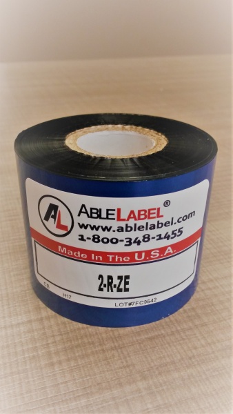 2” x 984' Black Wax Ribbon for Zebra Printer